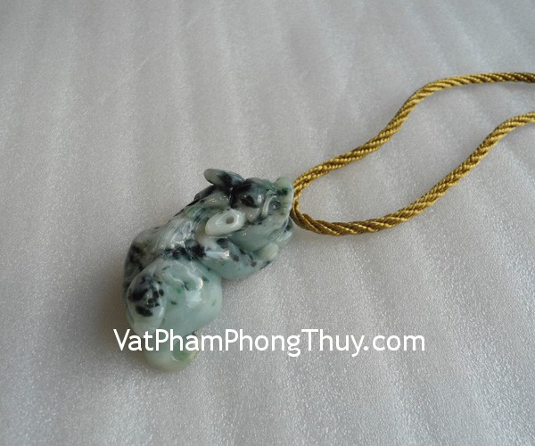 Tỳ hưu ngọc Phỉ Thúy vân xanh đen (Vân Nam, Miến Điện) S957 5400 ty huu phi thuy s957 5400k 2 Tỳ hưu ngọc Phỉ Thúy vân xanh đen (Vân Nam, Miến Điện) S957 5400